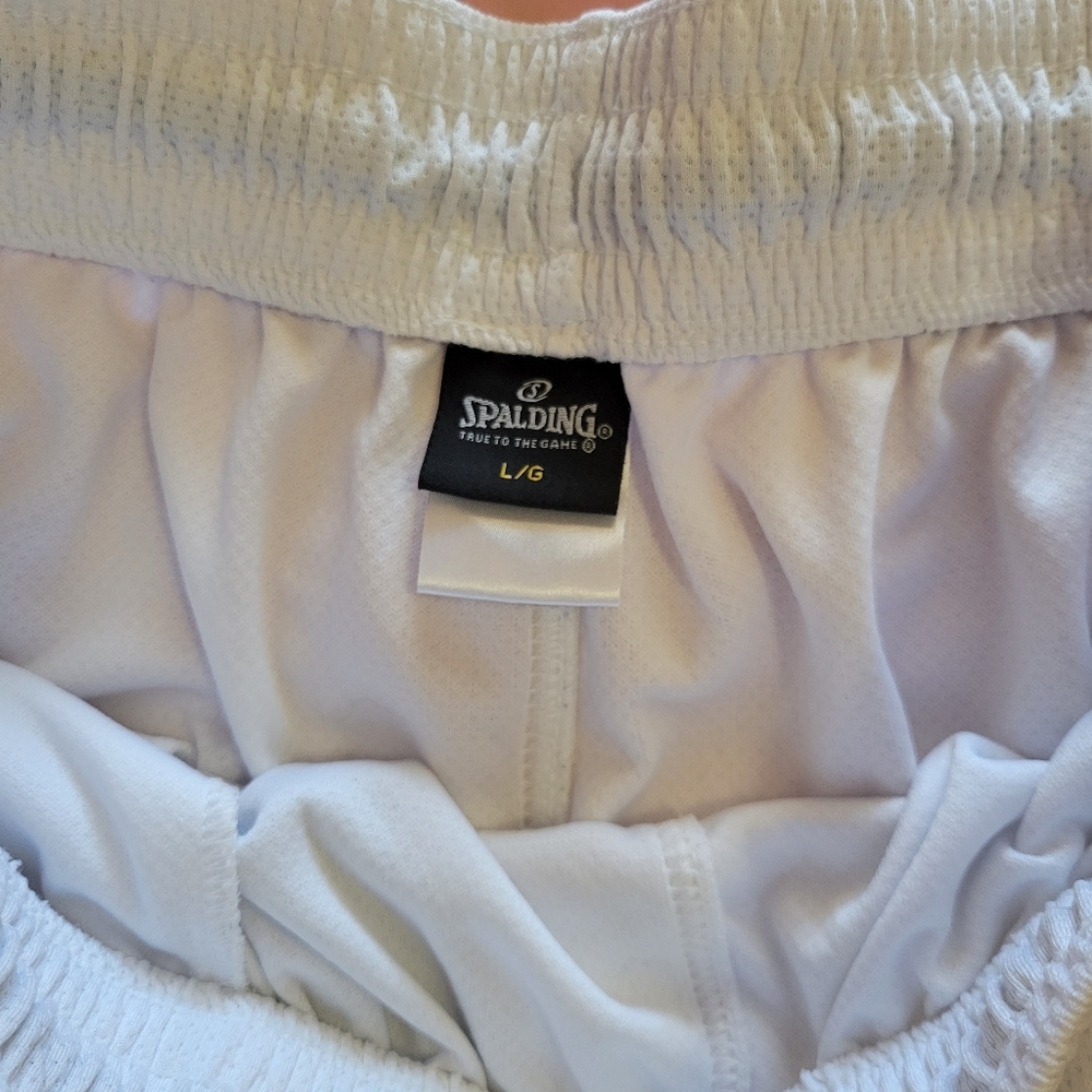White Spalding shorts
